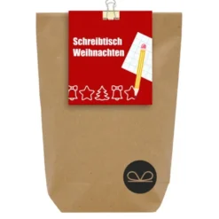 Wundertüte Schreibtisch Weihnachten - Geschenktüte befüllt