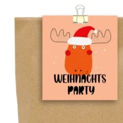 Wundertüte Weihnachtsparty Elch - Geschenktüte Weihnachten befüllt