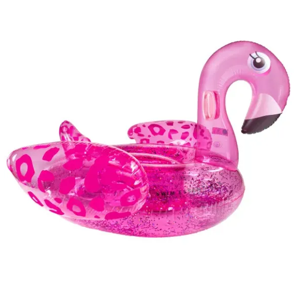 XL Schwimmtier FLAMINGO / Badeinsel Luxe Float, neon pink