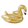 XL Schwimmtier Schwan gold / Badeinsel GOLDEN SWAN