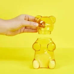 Zuckerdose Bär - Yummy Bear, Glas gelb