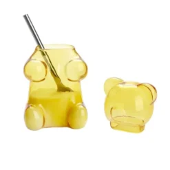 Zuckerdose Bär - Yummy Bear, Glas gelb