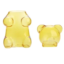 Zuckerdose Bär - Yummy Bear, Glas gelb